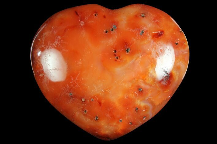 Colorful Carnelian Agate Heart #167345